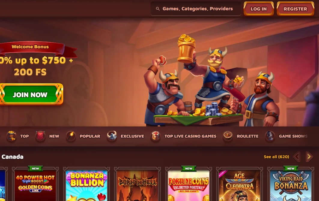 VikingLuck — 100% bis zu 500 € + 200 FS až 500 € + 200 zatočení zdarma
